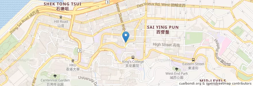 Mapa de ubicacion de 西區牙科診療所 Western Dental Clinic en چین, گوانگ‌دونگ, هنگ‌کنگ, جزیره هنگ کنگ, 新界 New Territories, 中西區 Central And Western District.