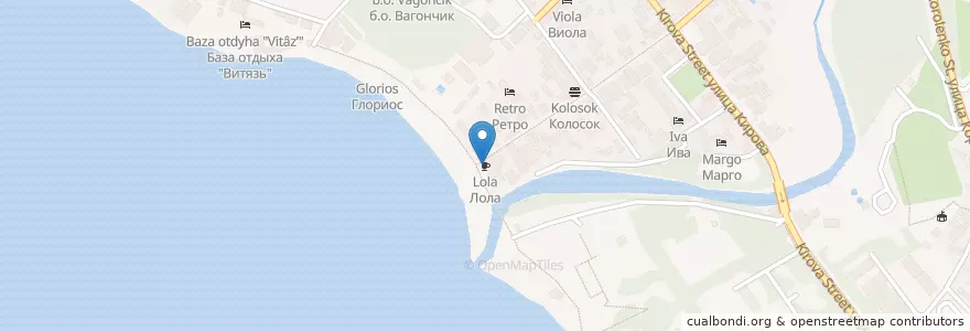 Mapa de ubicacion de Лола en 俄罗斯/俄羅斯, 南部联邦管区, 克拉斯诺达尔边疆区, Городской Округ Геленджик.