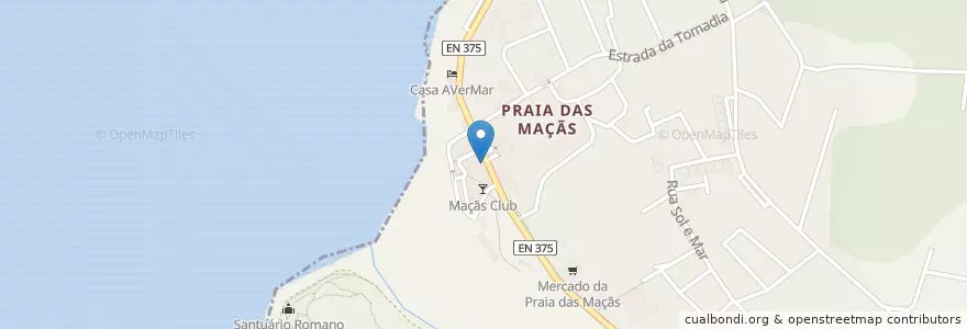 Mapa de ubicacion de Café O Manel en 포르투갈, Área Metropolitana De Lisboa, Lisboa, Grande Lisboa, Sintra, Colares.