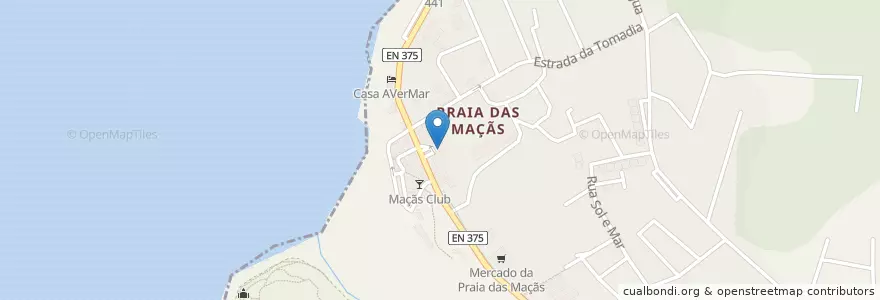 Mapa de ubicacion de Farmácia Praia das Maçãs en Portekiz, Área Metropolitana De Lisboa, Lisboa, Grande Lisboa, Sintra, Colares.