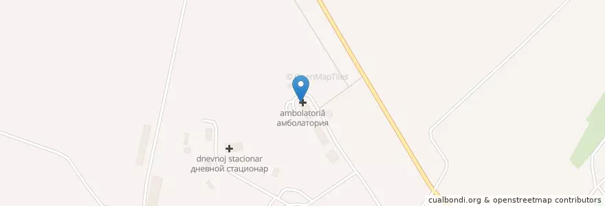 Mapa de ubicacion de амболатория en Rusland, Северо-Западный Федеральный Округ, Oblast Leningrad, Кингисеппский Район, Котельское Сельское Поселение.