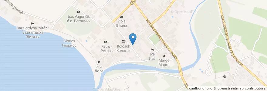Mapa de ubicacion de Жили Были en Russia, Distretto Federale Meridionale, Territorio Di Krasnodar, Городской Округ Геленджик.
