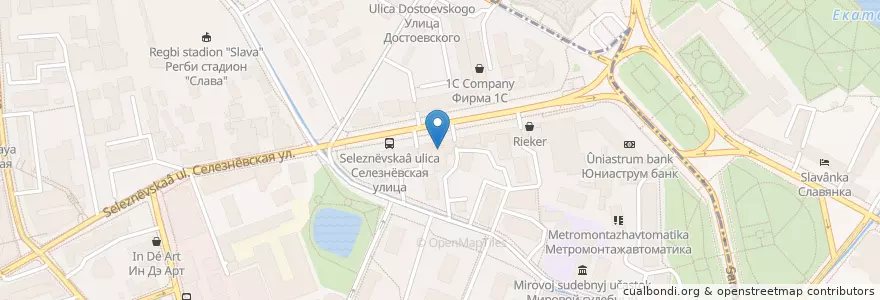 Mapa de ubicacion de Сбербанк en Russie, District Fédéral Central, Moscou, Центральный Административный Округ, Тверской Район.