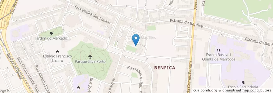 Mapa de ubicacion de Restaurante Chen Wu en Portugal, Área Metropolitana De Lisboa, Lisboa, Grande Lisboa, Lisboa, Benfica.