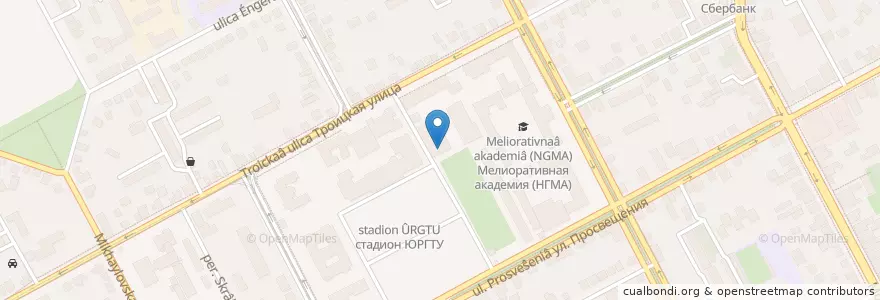 Mapa de ubicacion de Столовая ЮРГТУ en 俄罗斯/俄羅斯, 南部联邦管区, 罗斯托夫州, Городской Округ Новочеркасск.