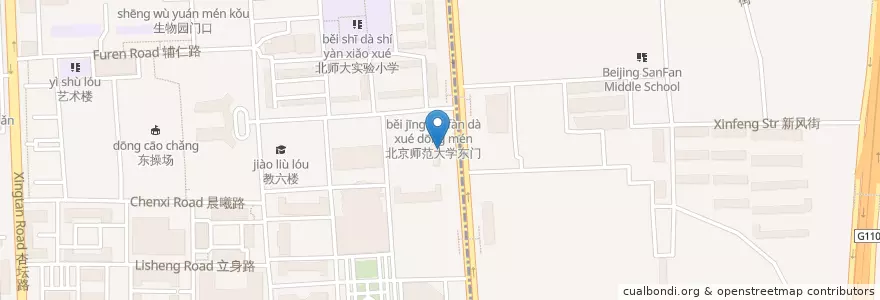 Mapa de ubicacion de 御马墩 en 中国, 北京市, 河北省, 海淀区.