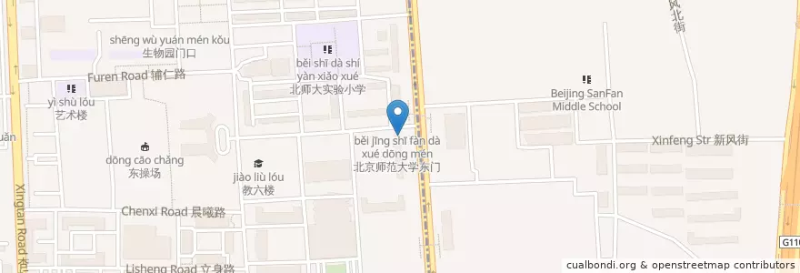 Mapa de ubicacion de 12橡树咖啡 en 中国, 北京市, 河北省, 海淀区.
