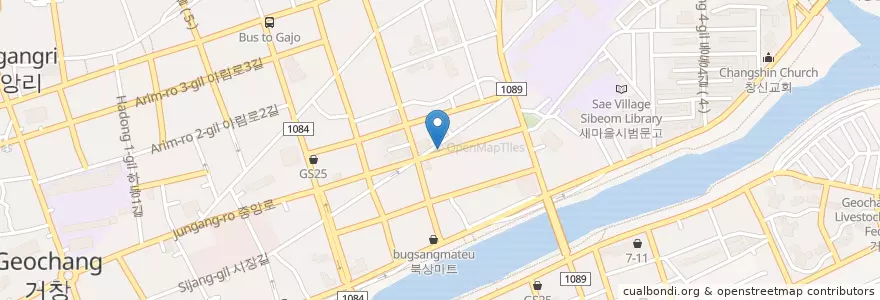 Mapa de ubicacion de 농협대동지소 주차장 en 대한민국, 경상남도, 거창군.