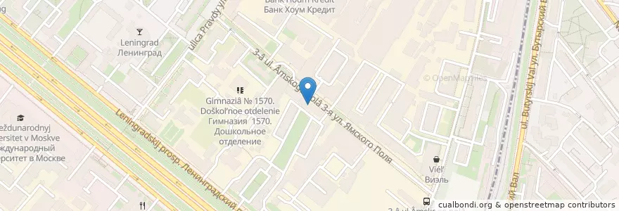 Mapa de ubicacion de Subway en Россия, Центральный Федеральный Округ, Москва, Район Беговой.