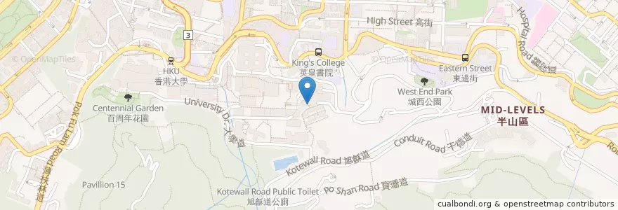 Mapa de ubicacion de 月明泉 en 中国, 广东省, 香港, 香港島, 新界, 中西區.
