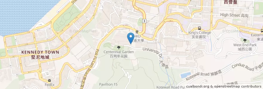 Mapa de ubicacion de Délifrance en 中国, 广东省, 香港, 香港島, 新界, 中西區.