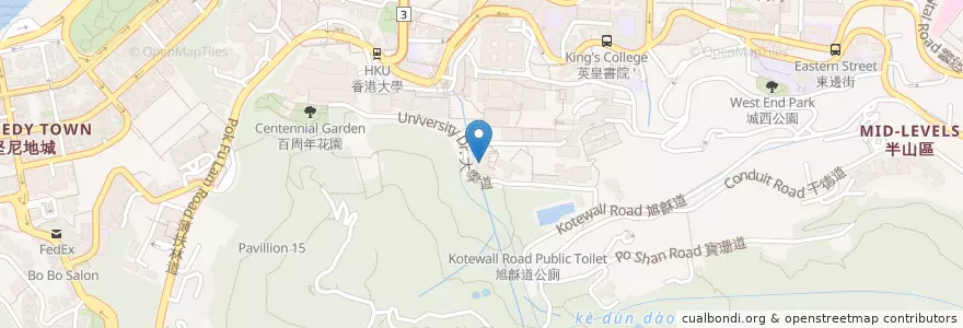 Mapa de ubicacion de Joseph's en Cina, Guangdong, Hong Kong, Hong Kong, Nuovi Territori, 中西區 Central And Western District.