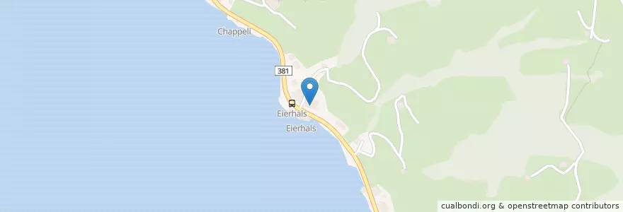 Mapa de ubicacion de Eierhals en Schweiz/Suisse/Svizzera/Svizra, Zug, Oberägeri.