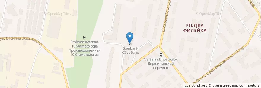 Mapa de ubicacion de Сбербанк en ロシア, 沿ヴォルガ連邦管区, キーロフ州, キーロフ管区.