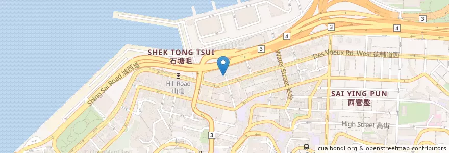 Mapa de ubicacion de 龍豐閣停車場 Lun Fung Court Car Park en Chine, Guangdong, Hong Kong, Île De Hong Kong, Nouveaux Territoires, 中西區 Central And Western District.