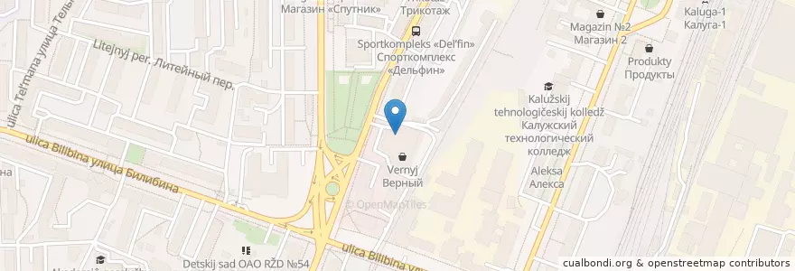Mapa de ubicacion de Pizza Brava! en روسيا, Центральный Федеральный Округ, Калужская Область, Городской Округ Калуга.