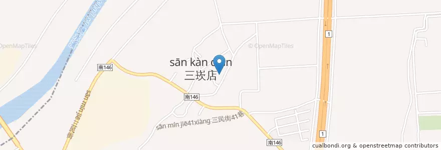 Mapa de ubicacion de 保安堂 en 臺灣, 臺南市, 永康區.