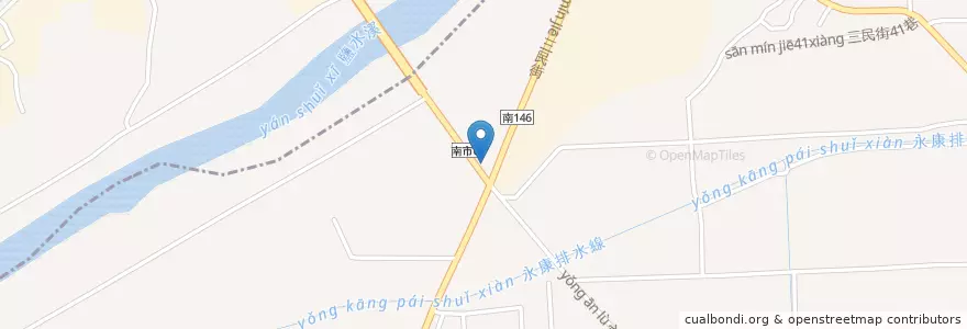 Mapa de ubicacion de 永安站 en 台湾, 台南市, 永康区.