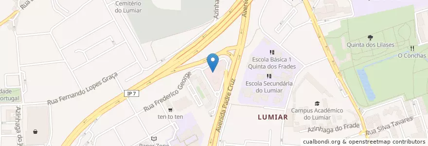 Mapa de ubicacion de Natura Towers en 포르투갈, Área Metropolitana De Lisboa, Lisboa, Grande Lisboa, 리스본, Lumiar.
