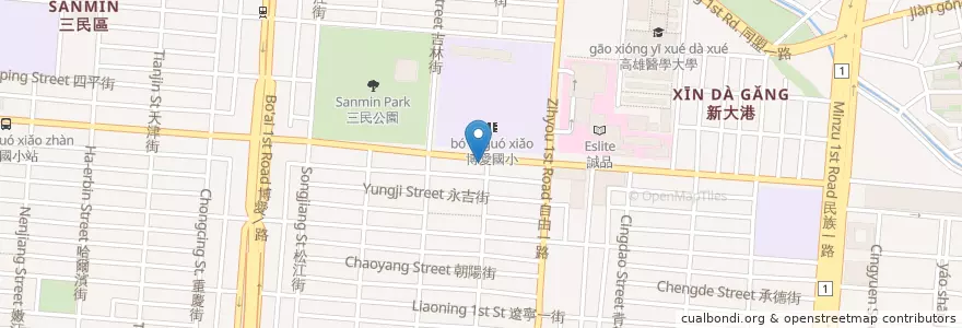 Mapa de ubicacion de 珍典生活廚坊 Classic Taste en Taïwan, Kaohsiung, 三民區.