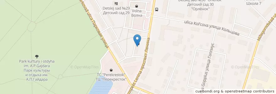 Mapa de ubicacion de Сбербанк en ロシア, 沿ヴォルガ連邦管区, ニジニ・ノヴゴロド州, アルザマス地区, Городской Округ Арзамас.