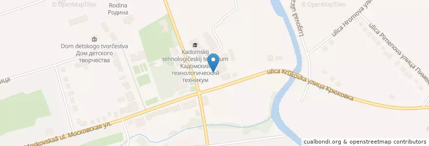 Mapa de ubicacion de Ермишь кассовый пункт en Rusia, Distrito Federal Central, Óblast De Riazán, Ермишинский Район, Ермишинское Городское Поселение.