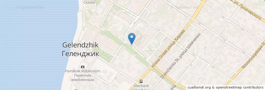 Mapa de ubicacion de Гирос Одиссея en Russland, Föderationskreis Südrussland, Region Krasnodar, Городской Округ Геленджик.