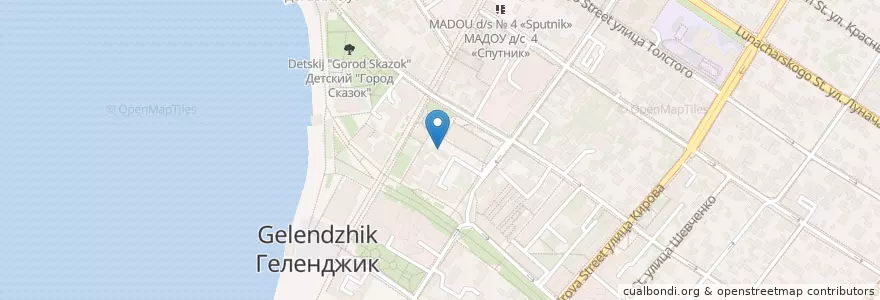 Mapa de ubicacion de Пиццерия en Rusya Federasyonu, Южный Федеральный Округ, Krasnodar Krayı, Городской Округ Геленджик.