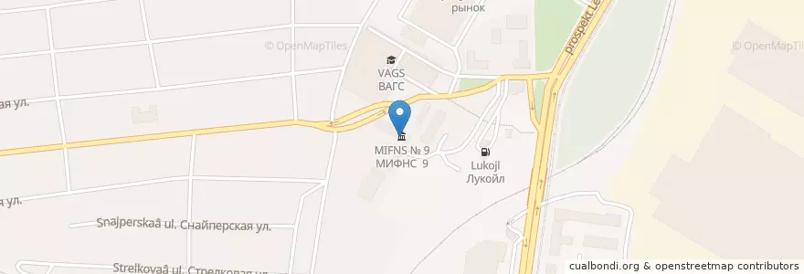 Mapa de ubicacion de МИФНС № 9 en ロシア, 南部連邦管区, ヴォルゴグラード州, Городской Округ Волгоград.