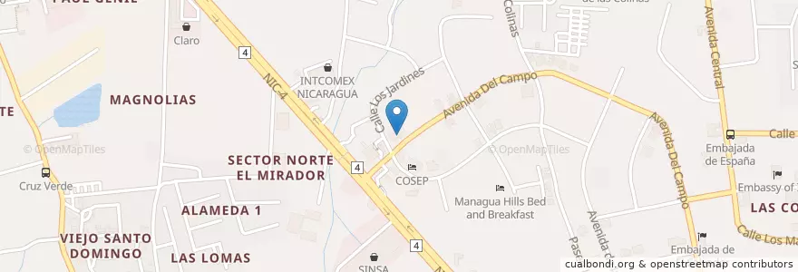 Mapa de ubicacion de Harvest en نیکاراگوئه, Departamento De Managua, Managua (Municipio).