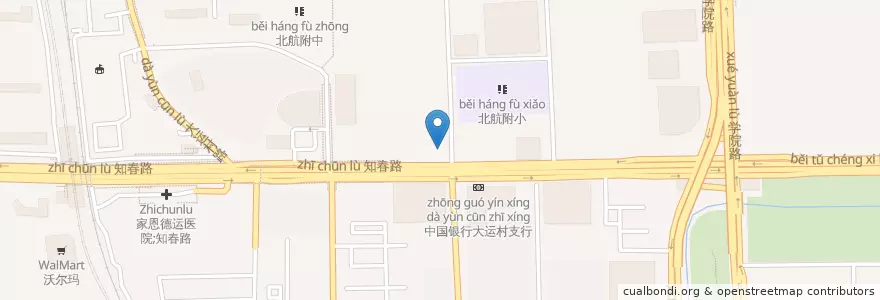 Mapa de ubicacion de 上海城隍庙小吃 en China, Pekín, Hebei, 海淀区.