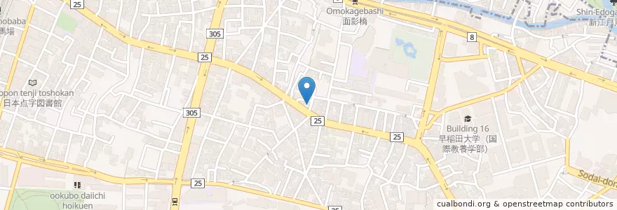 Mapa de ubicacion de カフェ　ツバメ en ژاپن, 東京都, 新宿区.