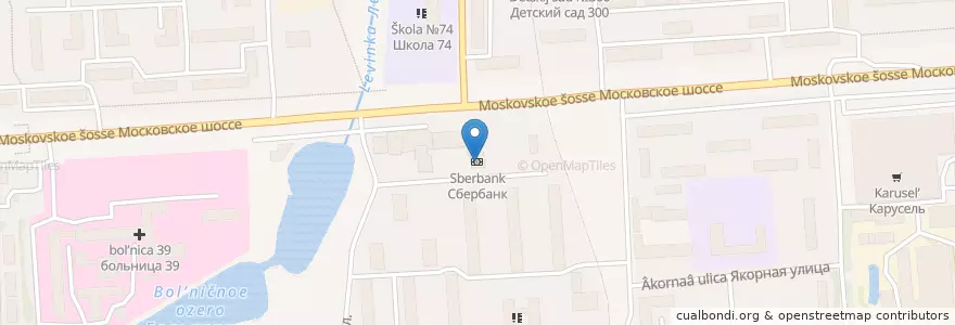 Mapa de ubicacion de Сбербанк en Russie, District Fédéral De La Volga, Oblast De Nijni Novgorod, Городской Округ Нижний Новгород.