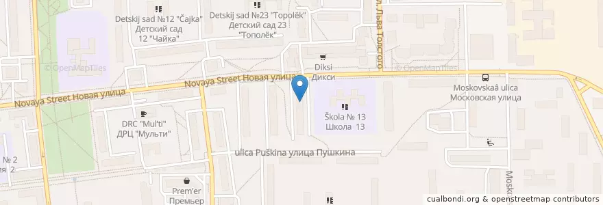Mapa de ubicacion de Стоматология для Вас en Rusland, Centraal Federaal District, Oblast Moskou, Городской Округ Балашиха.