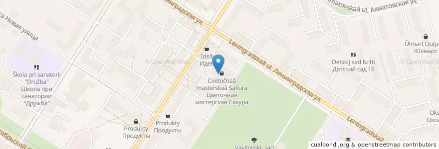 Mapa de ubicacion de Корюшка en Russland, Föderationskreis Nordwest, Oblast Leningrad, Sankt Petersburg, Пушкинский Район, Puschkin.