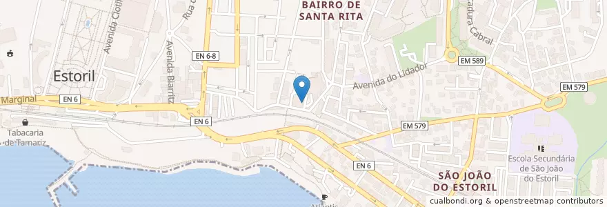 Mapa de ubicacion de Cantinho da Luísa en Portekiz, Área Metropolitana De Lisboa, Lisboa, Grande Lisboa, Cascais, Cascais E Estoril.