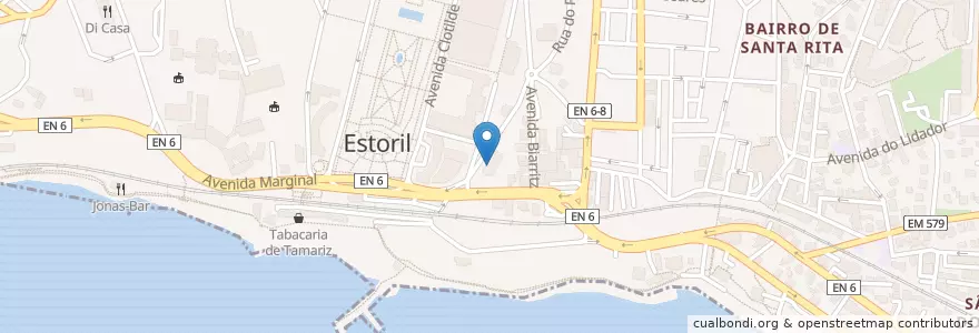 Mapa de ubicacion de Pastelaria Garrett en Portekiz, Área Metropolitana De Lisboa, Lisboa, Grande Lisboa, Cascais, Cascais E Estoril.