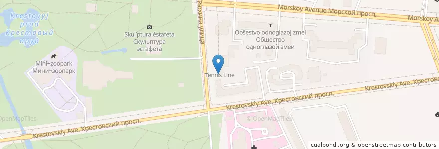 Mapa de ubicacion de СБ Банк en Russland, Föderationskreis Nordwest, Oblast Leningrad, Sankt Petersburg, Petrograder Rajon, Округ Чкаловское.