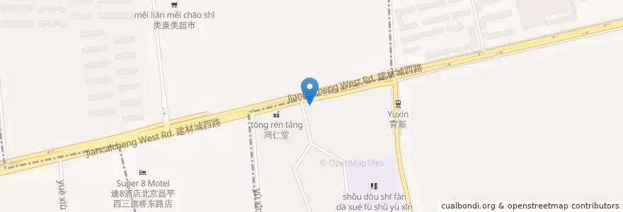 Mapa de ubicacion de 工商银行育新分理处 en China, Pekín, Hebei, 昌平区, 海淀区.