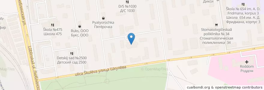 Mapa de ubicacion de Children's polyclinics #48 en Russia, Central Federal District, Moscow, South-Eastern Administrative Okrug, Tekstilshchiki District.