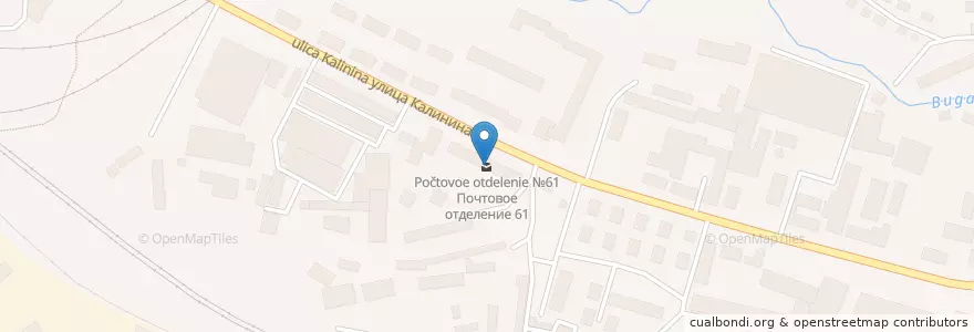 Mapa de ubicacion de Почтовое отделение №61 en Rusia, Distrito Federal De Siberia, Krasnoyarsk, Городской Округ Красноярск.