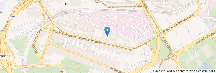 Mapa de ubicacion de Baloiço 2 en ポルトガル, Área Metropolitana De Lisboa, Lisboa, Grande Lisboa, リスボン, Campolide, Avenidas Novas.