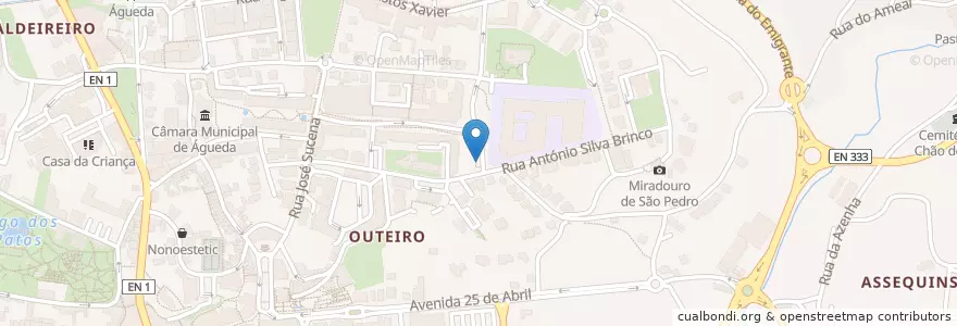 Mapa de ubicacion de Zona Parque en 葡萄牙, Aveiro, Centro, Baixo Vouga, Águeda, Águeda E Borralha.
