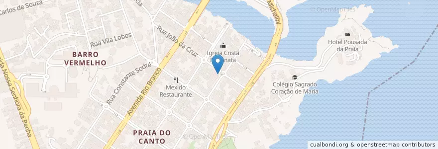 Mapa de ubicacion de Mister Pizza en Brasil, Região Sudeste, Espírito Santo, Região Geográfica Intermediária De Vitória, Vitória, Região Metropolitana Da Grande Vitória, Microrregião Vitória.
