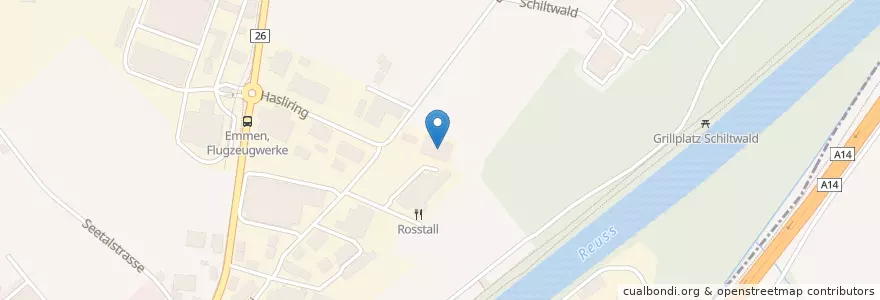 Mapa de ubicacion de Oscar Car Wash Center Luzern en Zwitserland, Luzern.