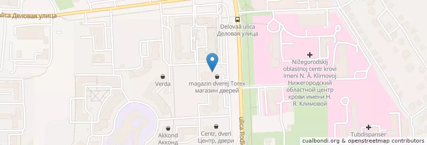 Mapa de ubicacion de Наш доктор en ロシア, 沿ヴォルガ連邦管区, ニジニ・ノヴゴロド州, ニジニ・ノヴゴロド管区.