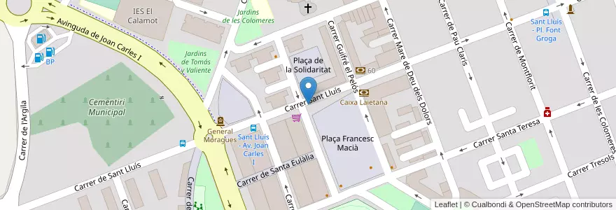 Mapa de ubicacion de 194 Plaça Francesc Macià en España, Catalunya, Barcelona, Baix Llobregat, Gavà.