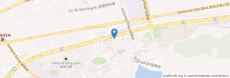 Mapa de ubicacion de 南港昆陽郵局 en Taiwan, New Taipei, Taipei, Nangang District.