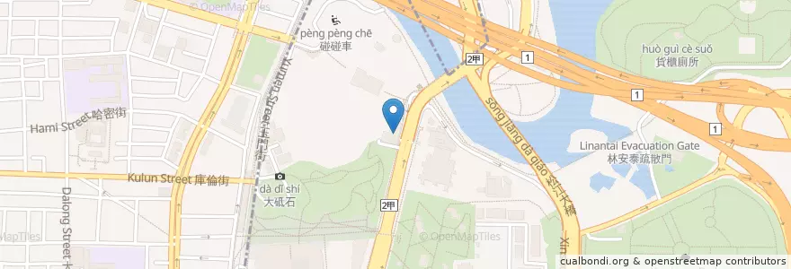 Mapa de ubicacion de 圓山派出所 en تایوان, 新北市, تایپه.