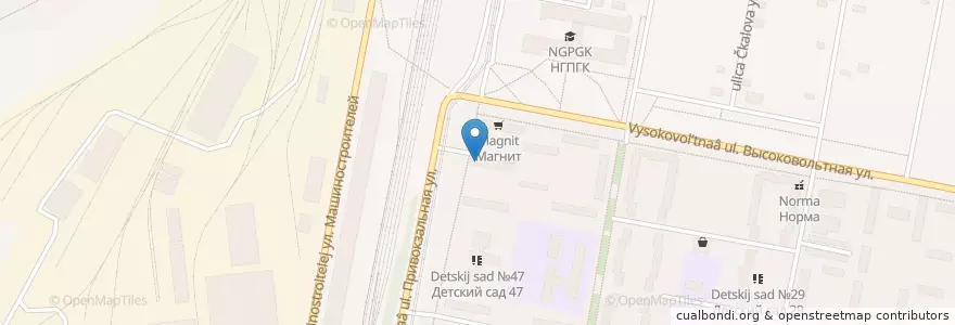 Mapa de ubicacion de Сбербанк en Rusia, Южный Федеральный Округ, Óblast De Rostov, Городской Округ Новочеркасск.